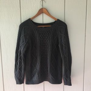 The Gap Grey Knit Sweater: S
